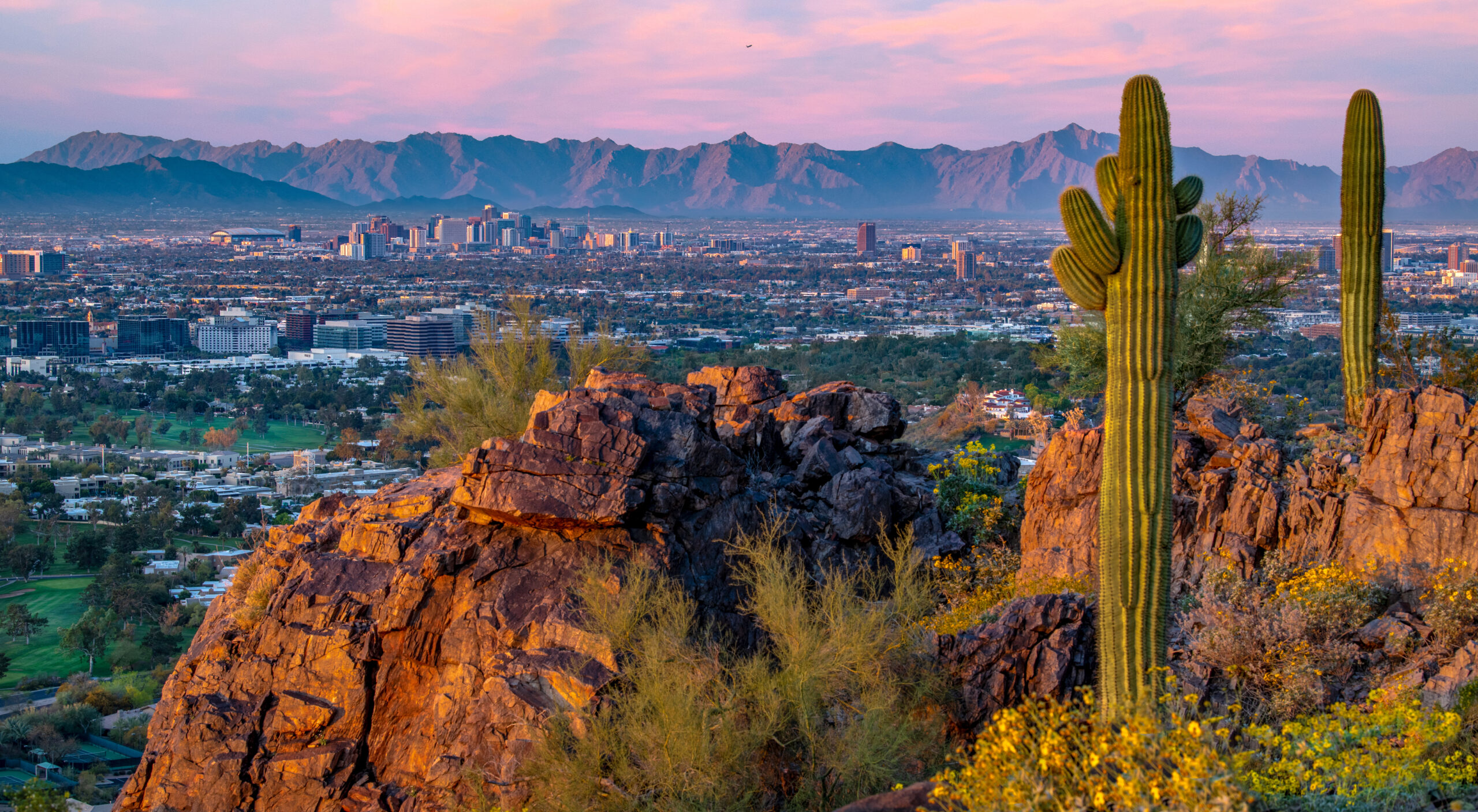 Sunrise from Piestewa Peak, Phoenix